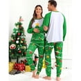 thumbnail image 6 of Grebrafan Matching Christmas Pajamas Set for Couples Men Green M, 6 of 7