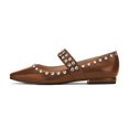 thumbnail image 4 of YDN Women Classic Square Closed Toe Mary Jane Rhinestone Studded Flats Strap Ballet Dance Dress Casual Shoes Size 10.5 Brown, 4 of 4