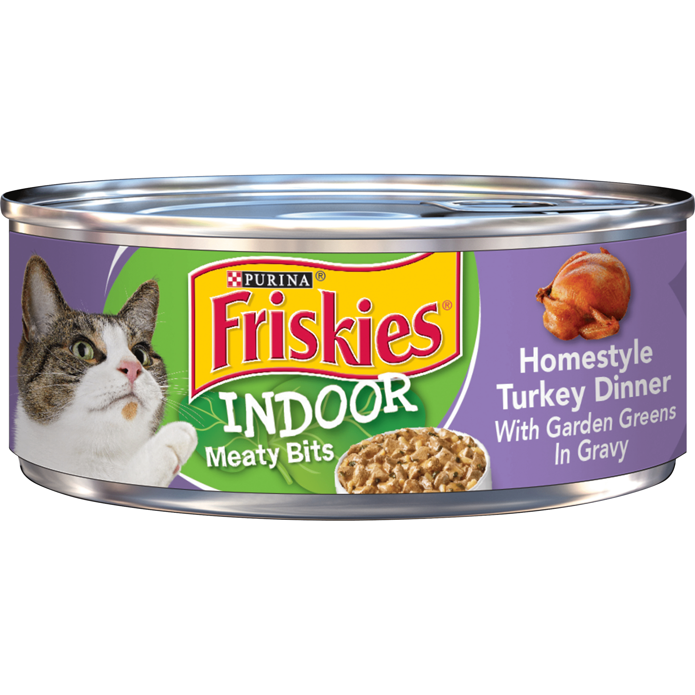 (24 Pack) Friskies Indoor Gravy Wet Cat Food, Indoor Homestyle Turkey