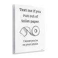 thumbnail image 4 of Stupell Industries Text Me for Toilet Paper Typography Painting Unframed Art Print Wall Art, 11 x 14, 4 of 8