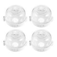 thumbnail image 1 of Shisuyan Kitchen Stove Knob Covers Clear Design 4Pcs 2.9In Square Ps Material, 1 of 8