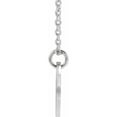 thumbnail image 2 of Precious Stars Unisex Sterling Silver Initial C Dangle Disc Necklace, 2 of 3