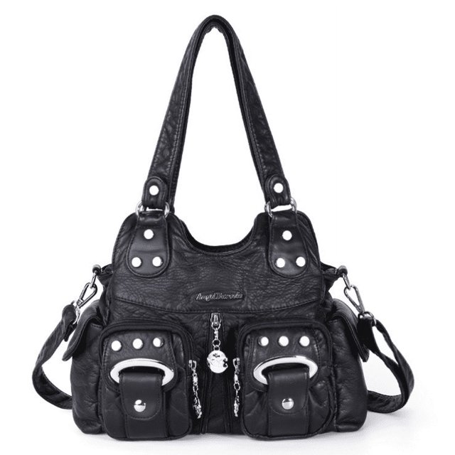 JM Bolso de mano para mujer, bolso grande multibolsillos de piel sintética suave, bolso mensajero para mujer, bolso de hombro, bolsos para mujer JM