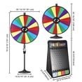 thumbnail image 3 of WinSpin 36" Dual Use 18 Slots Prize Wheel 41x25" Prize Drop Game Board Party, 3 of 9