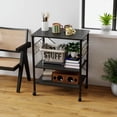 thumbnail image 5 of Costway 3-Tier Baker's Rack Utility Serving Cart with 10 Removable Hooks, Lockable Casters, 5 of 10