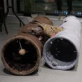 thumbnail image 4 of Túnel para gatos de interior, túnel plegable para gatos grandes de 51 x 12 pulgadas, túneles de gamuza para mascotas con dos mirillas y una bola de burbujas, 4 of 7