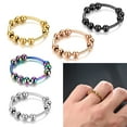 thumbnail image 4 of AOOOWER Stainless Steel Finger-Ring Fidget-Rings for Anxiety Women and Men Fidget-Band Rings Cool Stress Relieving Promise Ring, 4 of 21