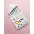 thumbnail image 3 of Colorful Name "caitlin" Hoodie Women -Image by Shutterstock, Female XX-Large, 3 of 4