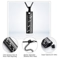 thumbnail image 3 of Cremation Jewelry Urn Necklace for Ashes, Pet Paw Print Memorial Pendant for Dog Cat Ashes Keepsake Locket for Men for Women(Black), 3 of 7