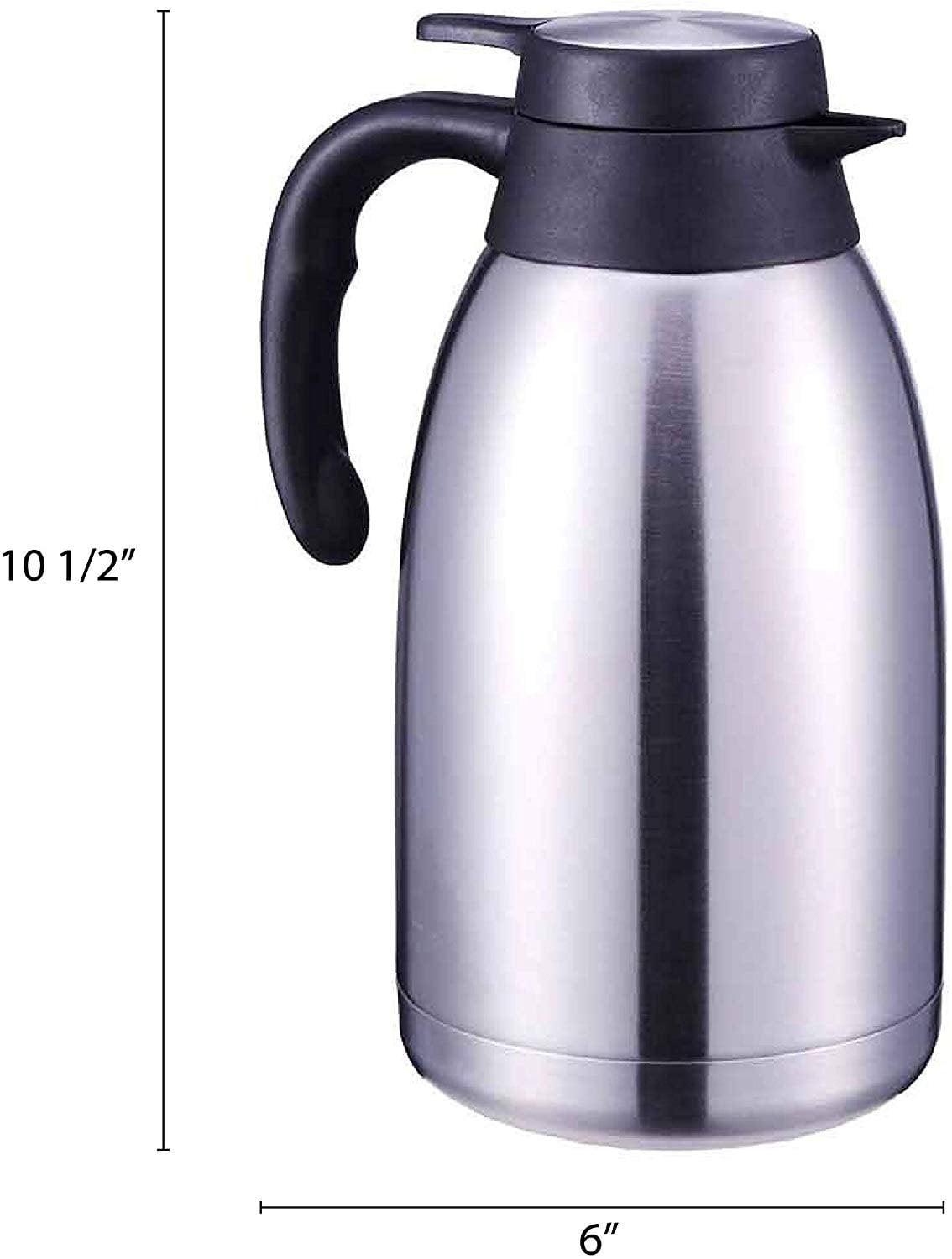 Yummy Sam Thermal Coffee Carafe Stainless Steel 68oz(2 Lifter) Double  Walled Vacuum Coffee Thermos Water Beverage Dispenser 12 Hour Heat  Retention/24