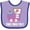 Lavender and Purple, variant on Inktastic 2nd Birthday Cute Train I'm Two Girls Baby Bib