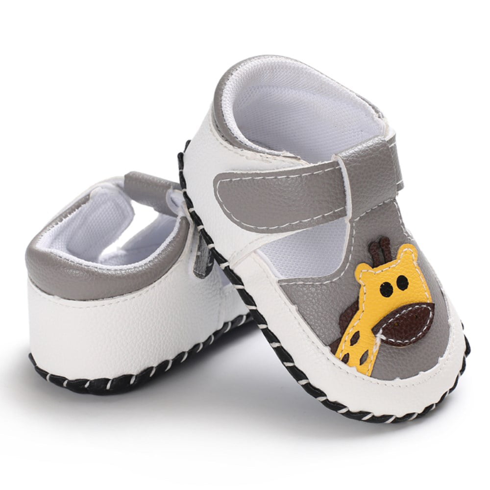 Blue Giraffe Kids Child Unisex Pre-Walker Leather Soft Sole Moccasin Slip-on Shoes 