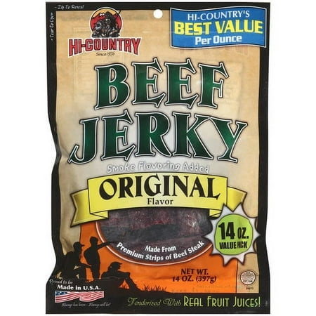 Hi-Country Original Beef Jerky 14oz Resealable Bag