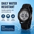 thumbnail image 4 of Kids Digital Watch for Age 4-12 Outdoor Multifunction Watch with Silicone Strap,EL Backlight,Alarm,Stopwatch,Waterproof Watch for Boys Girls, 4 of 9