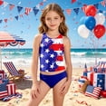 thumbnail image 2 of Shadoumai Girls Swimsuit Ribbed Bikinis for Adjustable Straps Tankini Set 2-Piece Girls Bathing Suit Contrast Trim Swimwear Set Girl, 2 of 4