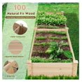thumbnail image 5 of 95x24x10 inch Wooden Elevated Raised Garden Bed Planter, Elevated Planting Bed Boxes Kit for Vegetable Flower Patio Outdoor, Natural, 5 of 6