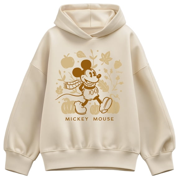 Disney - Mickey Fall - Women's Oversized Fleece Hoodie Sweatshirt