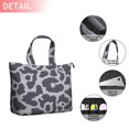 thumbnail image 2 of White and Black Of Leopard Print Travel Tote Bags for Women Carry On,Large Weekender Bags for Women Travel,Multi Functional Duffle Bag for Work,Shopping,Sports, 2 of 5