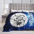 thumbnail image 4 of 5 Seconds Of Summer 5sos Blanket Soft Warm Flannel Air Conditioning Blanket Throw Blankets For Bed Couch Sofa Bedroom Living Room All Season 50"X40", 4 of 9