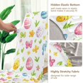 thumbnail image 5 of Yayeee 4 Pack Dining Chair Covers Stretch Parson Chairs Slipcovers Seat Protector, Colorful Easter Eggs, 5 of 6
