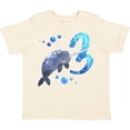thumbnail image 3 of Inktastic Cute Narwhal 3rd Birthday Boys or Girls Toddler T-Shirt, 3 of 5