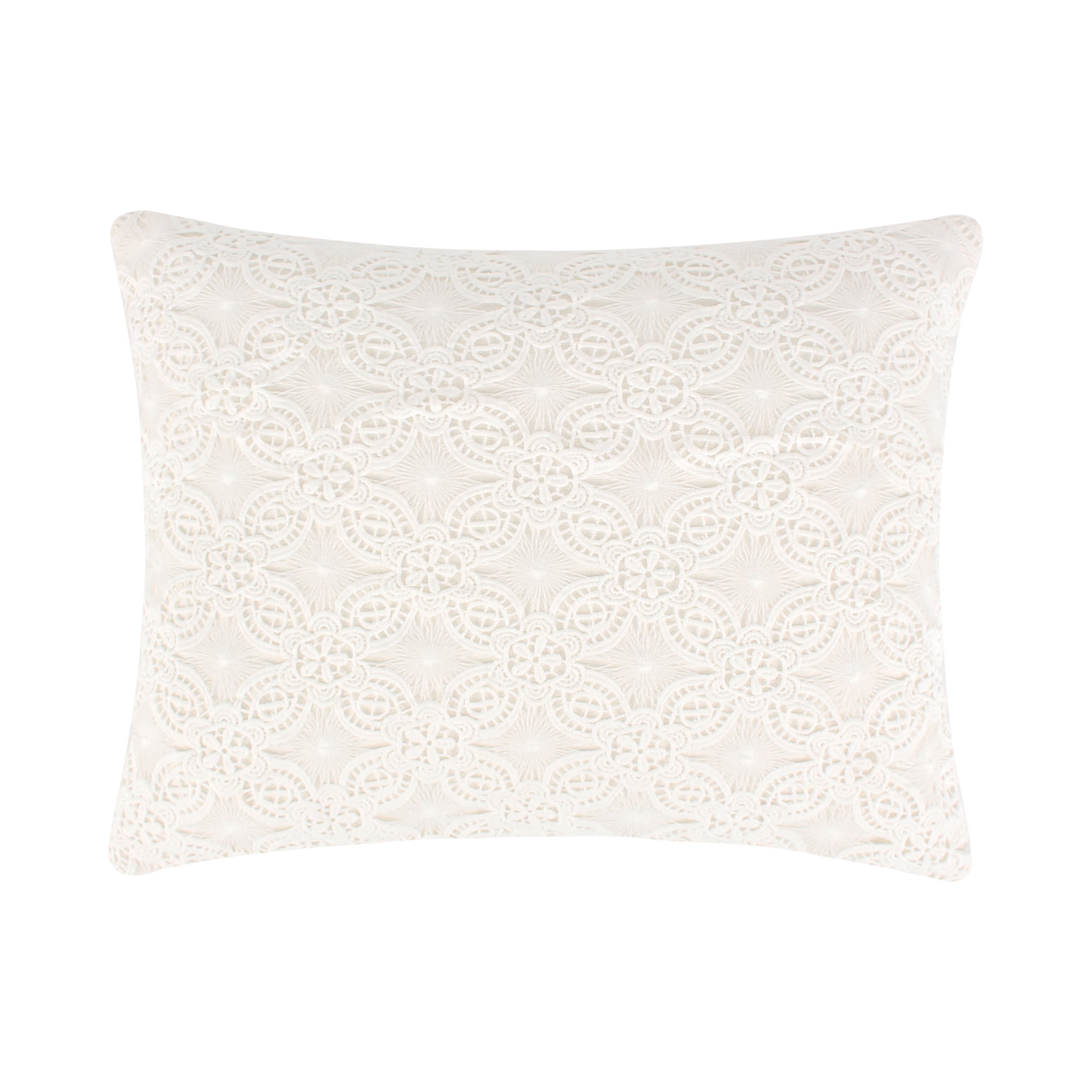 Levtex Home Leonora Decorative Pillow (18 x 18in.) Lace Overlay White