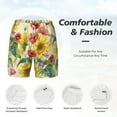thumbnail image 5 of Balery Sunflower Cornflower Poppy Mens Swim Trunks Swim Shorts for Men Quick Dry Inseam Beach Shorts with Compression Liner Pocket-Medium, 5 of 9