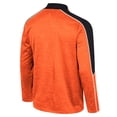 thumbnail image 3 of Men's Colosseum Orange Oregon State Beavers Marled Half-Zip Jacket, 3 of 3