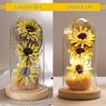 thumbnail image 3 of Mom Grandma Gifts on Mother's Day, Eternal Sunflower Gifts for Women, Artificial Sunflower in Glass Dome with Lights on Valentine's Day Anniversary Birthday Thanksgiving Christmas (Yellow), 3 of 6