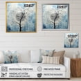 thumbnail image 4 of Designart "Serene Blue Tree Minimalism IV" Landscape Trees Floater Framed Canvas Art Print, 4 of 5