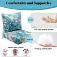 thumbnail image 5 of 6" Thick Outdoor Deep Seat Cushion, 24" x 24" High-Resilience Outdoor Chair Cushions with Removable Cover, Waterproof & Fade-Resistant Replacement for Patio Furniture, 5 of 8