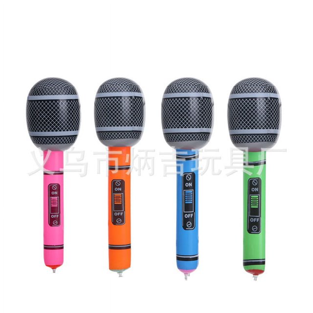 Qiaoxi Inflatable Toys for Children Microphone Guitar Saxophone Electronic Organ Inflatable Instrument for Musical Themed Party
