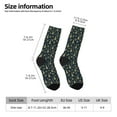 thumbnail image 2 of Rateoe Gold Snowflake Christmas Tree for Women Casual Calf Socks - Cute Crew Socks - Thin Soft Above Ankle Socks Size 5-11, 2 of 6
