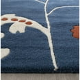 thumbnail image 6 of SAFAVIEH Soho Zoe Floral Wool Runner Rug, Dark Blue/Multi, 2'6" x 8', 6 of 8