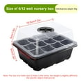 thumbnail image 3 of Seed Starter Tray with Grow Light Seed Starter Kit Seedling Tray Seed Starter Kit with Grow Light 12-Hole Tray with Light Extractor with White Label Nutrient Box Plastic Bowl Rectangular, 3 of 7
