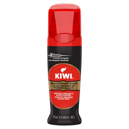 KIWI Color Shine Liquid Polish Black 2.5 fl oz (Best Way To Apply Shoe Polish)