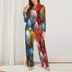 thumbnail image 2 of Balery Easter Eggs Conjunto de Pijama con Estampado para Mujer, Conjunto de Dos Piezas con Manga Larga, Ropa de Dormir Suave con Bolsillos, Pijamas Cómodos-XX-Large, 2 of 7
