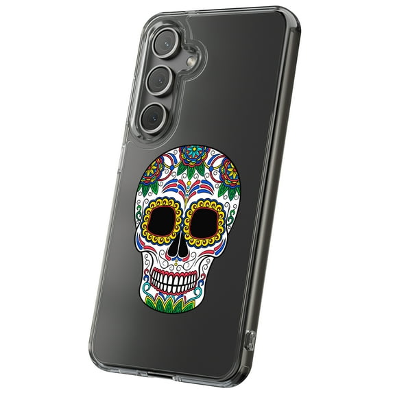 For Samsung Galaxy S24 Ultra, Hybrid Clear, Sugar Skull Print, USA