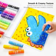 Tempera Paint Sticks, 32 Colors Solid Tempera Paint for Kids, Super Quick Drying, Works Great on Paper Wood Glass Ceramic Canvas