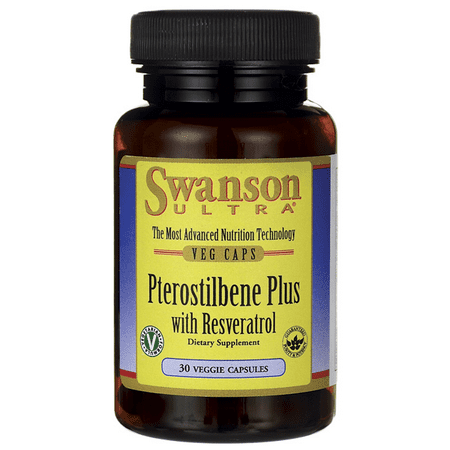 Pterostilbene Plus avec swanson Resveratrol 30 Veg Caps