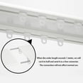 thumbnail image 7 of Double Curtain Track, Aluminum Ceiling Track, Heavy Duty Ceiling Curtain Rod for Bedroom Living Room Window Hotel, 7 of 7
