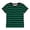Green, variant on lnmuld Cute Tops for Girls Striped Print Short Sleeve Casual Kids Tee Shirt Soft Comfortable Daily Wear for Girls and Boys Color:Green,Size:2-3 Years