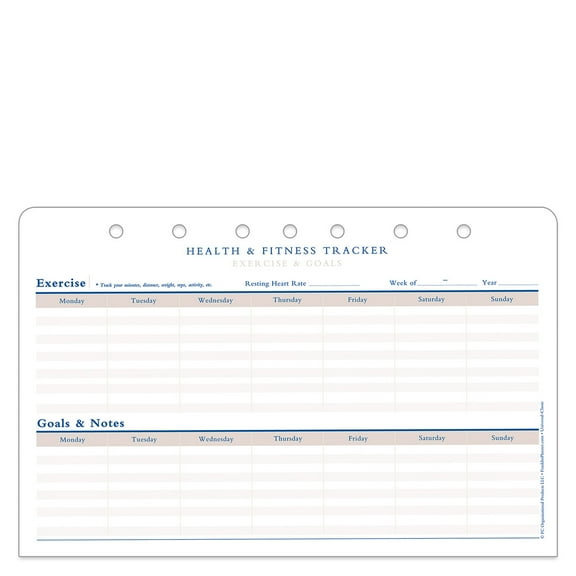 FranklinCovey Health & Fitness Tracker (Classic Size)