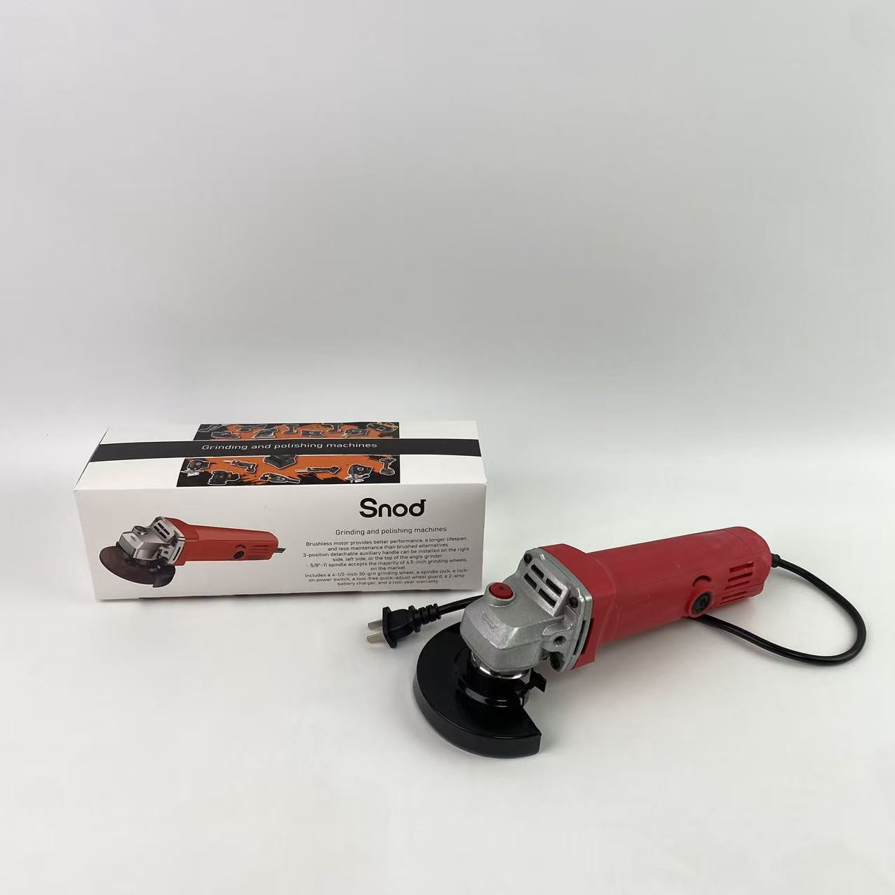 Snod Grinding and polishing machines,Variable-Speed Angle Grinder with Paddle Switch, Black