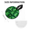 thumbnail image 5 of Saint Patrick's Day Set of 2pcs PU Leather Round Suitcase Tags with Privacy Cover and Name ID Tag - Ideal for Travel Luggage, Handbags, Backpacks, School Bags, 5 of 6