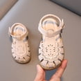 thumbnail image 2 of Otqutp Kids Causal Sandals Children Sandals Soft Flat Shoes Fashion Comfortable Bow Soft Bottom Lightweight Baby Princess Sandals, 2 of 7