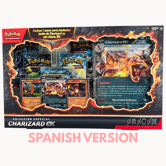 Collectible Pokemon Charizard ex Special Collection - Spanish Language Version