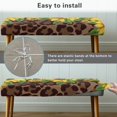thumbnail image 4 of Jiueut Leopard Sunflower Pattern Dining Bench Cover, Wear Resistant Chair Seat Protector Cover Non Slip Rectangle Bench Cushion Home Decor Accessorie for Dining Room Living Room Kitchen, 4 of 7