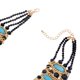 thumbnail image 5 of Collar trenzado turquesa para mujer, declaración de estilo bohemio, joyería ancha ajustable, accesorio de moda, decoración para fiestas y Ropa, zapatos y accesorios Miscelánea Azul negro Guardurnaity AP014699-04, 5 of 6