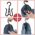 thumbnail image 5 of Bolsas para Guardar Pelucas con Colgador, Colgador para Pelucas, Bolsas para Guardar Pelucas, Bolsa con Forma de Reloj de (6 Unidades), Color, 5 of 5